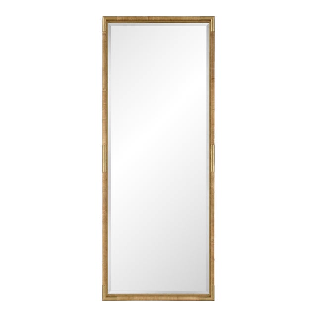 Kampar Full Length Rattan Tall Mirror For Sale