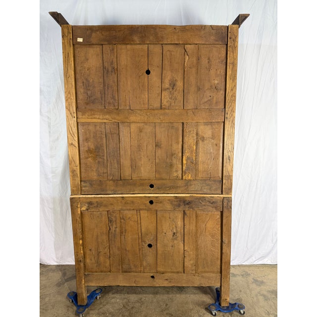 Wood 1840’s Antique Oak French Bookcase For Sale - Image 7 of 7