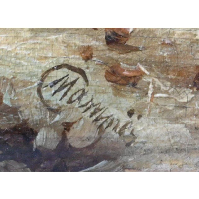 Charles Mammes, Winter Landscape, Early 19th Century, Oil on Panel For Sale - Image 4 of 6