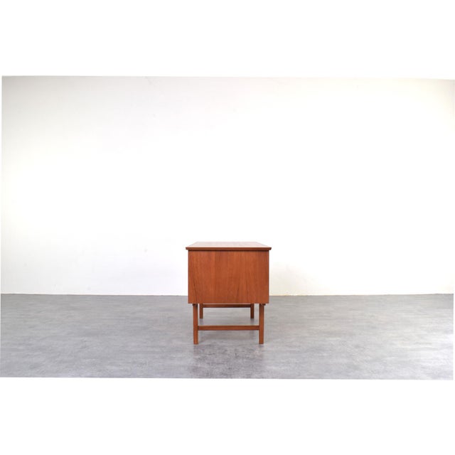 Mid-Century Modern Danish Executive Desk in Teak, 1960s For Sale - Image 6 of 18