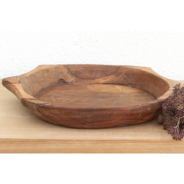 Antique Wabi Sabi Turtle Platter For Sale - Image 4 of 4