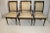 Italian Early 20th Century Set of 6 Regency Style Maple Dining Room Chairs, New Upholstery For Sale - Image 3 of 8