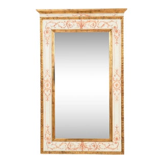 Vintage Neoclassical Style Italian Giltwood Mirror For Sale