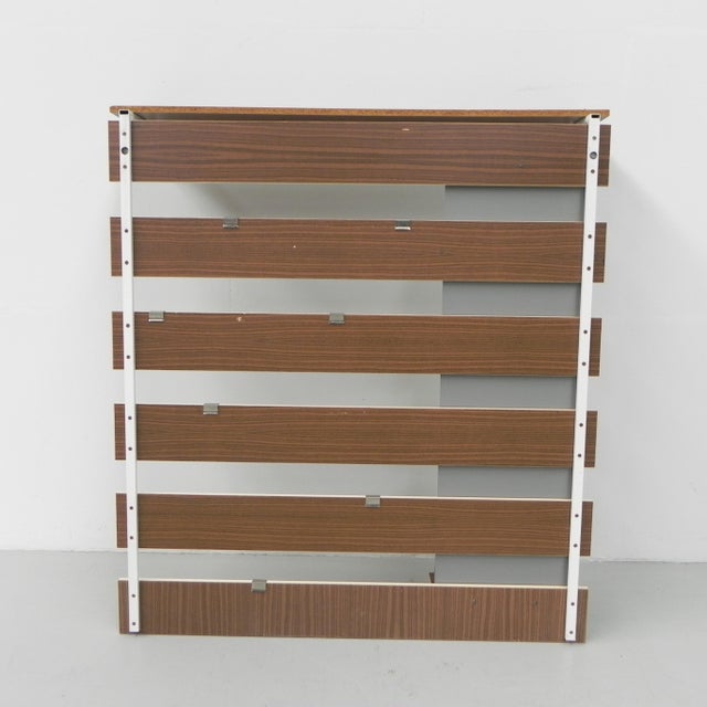 Brown Vintage Wall Coat Rack with Hooks and Mirror, 1960s For Sale - Image 8 of 18