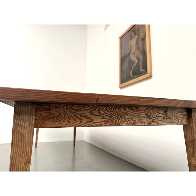Vintage Farmhouse Table in Pine, 1970 For Sale - Image 16 of 18