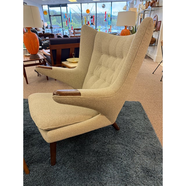 Mid-Century Modern 1950s Mid Century Modern Danish Papa Bear Chair Possibly by Hans Wegner For Sale - Image 3 of 12