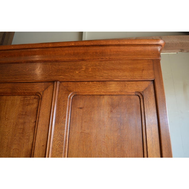 Antique Louis Philippe Oak Cabinet For Sale - Image 5 of 10