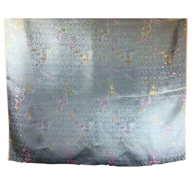 Silk Rayon Double Jacquard Upholstery Fabric For Sale - Image 4 of 9