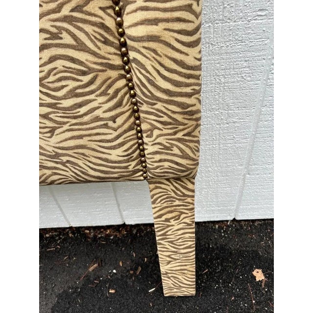 Pair of Zebra Print Twin Headboards Chairish