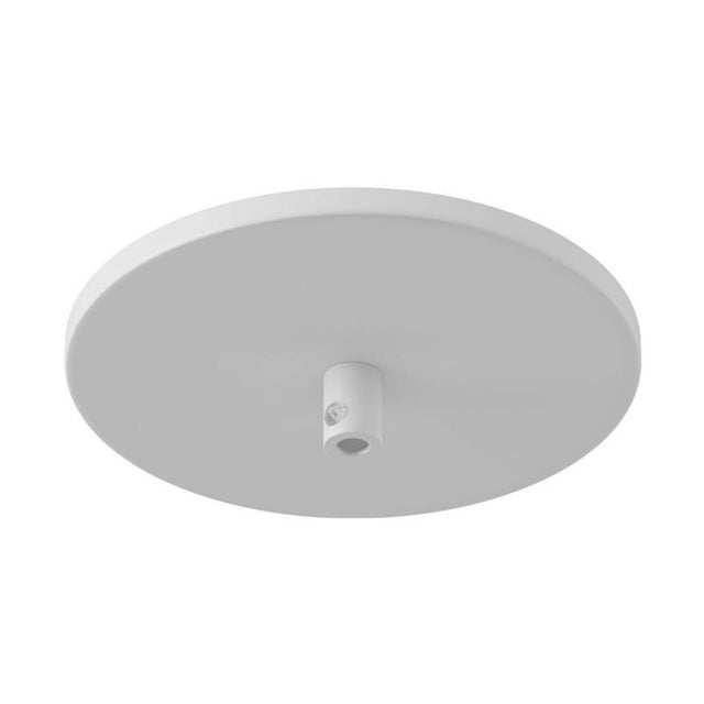 Metal Mid-Century Modern Porcelain and Opaline Glass Pendant Lamp For Sale - Image 7 of 8