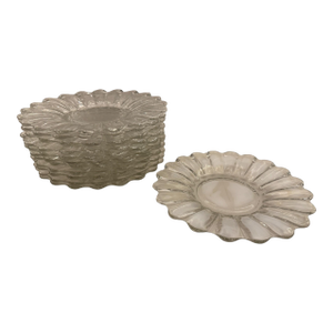 Early 20th Century Heisey Attributed Glass Crystolite Salad Plates- Set of 12