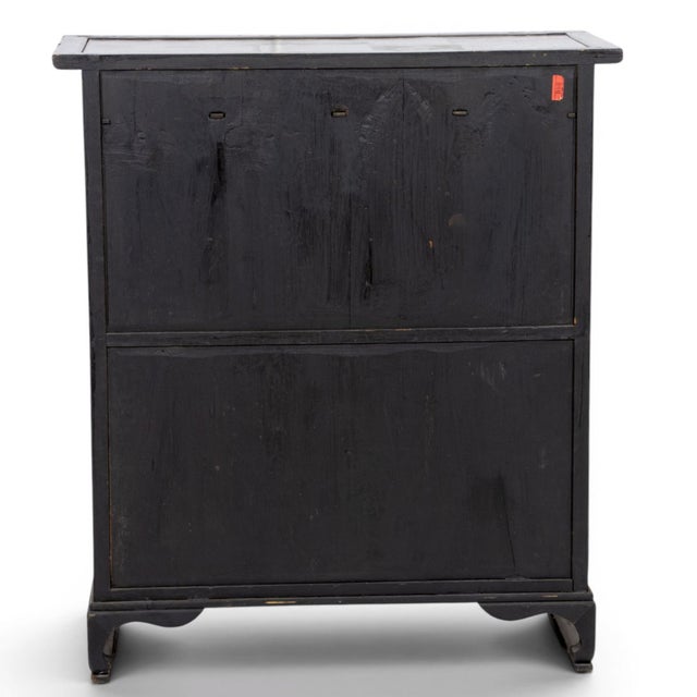 Korean Elmwood Bandaji-Style Cabinet 1935 Brass Hardware – Feinstein Estate Provenance For Sale In Los Angeles - Image 6 of 6