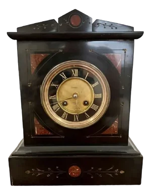 Antique Victorian Marble Clock, 1890