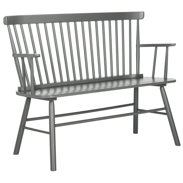 With a international design provenance that spans from England to Scandinavia, this contemporary grey loveseat is a modern...