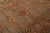 Blue Hand Knotted Antique Oushak Style Rug in Blue and Pink Medallion Style For Sale - Image 8 of 9
