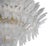 Italian Palmette chandelier with clear Murano glass leaves arranged on four tiers and mounted on gold-plated metal frame /...