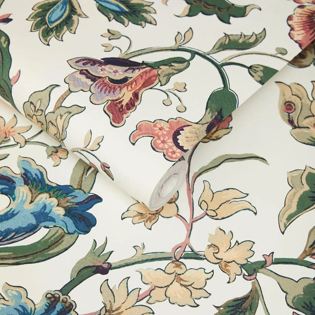 English House of Hackney Majorelle Wallpaper - Ecru For Sale - Image 3 of 4