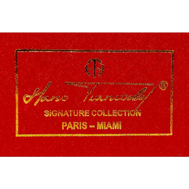 Pink Orchid Napkin Rings by Hans Turnwald- Set of 4 For Sale - Image 10 of 11