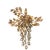 Maison Jansen Gilt Metal Palm Tree Wall Sconces in Maison Jansen Style, 1960s, Set of 3 For Sale - Image 4 of 15