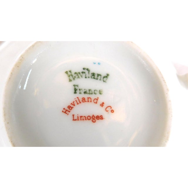 1940s Set of Three Haviland Schleiger 270 Teacups Plus Sauce Bowls # 23850 For Sale - Image 14 of 15