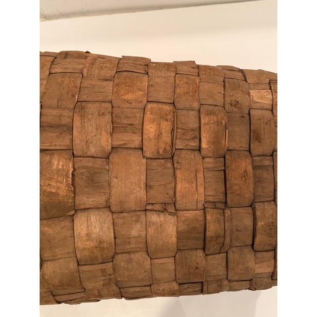 Monumental Woven Antique Basket For Sale - Image 14 of 15