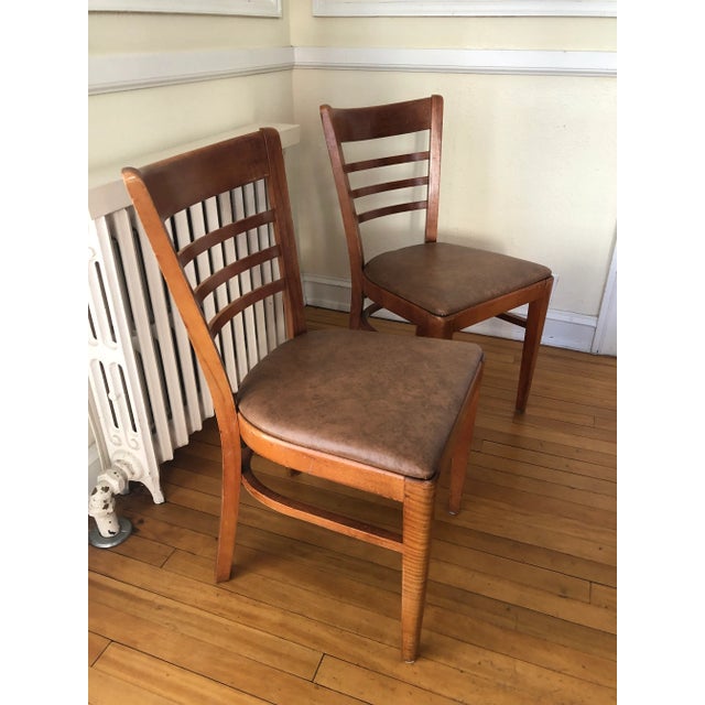 1950s MidCentury Beech Wood Dining Chairs Set of 8 Chairish