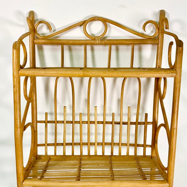 Mid 20th Century Mid-Century Italian Coastal Bentwood Wall Mounted Shelf After Franco Albini For Sale - Image 5 of 18
