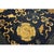 Textile Antique Traditional Elements Chinese Peking Floral Medallion Blue 1880s Rug For Sale - Image 7 of 10