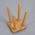 Brown Vintage Pine Stool, France, 1980s For Sale - Image 8 of 12