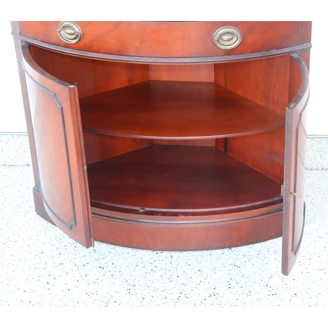 1940s Mahogany Corner Cabinet by Drexel For Sale - Image 9 of 13