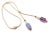 Bulgari Bulgari Rose Gold Amethyst Chalcedony Tourmaline Lariat Necklace For Sale - Image 4 of 15