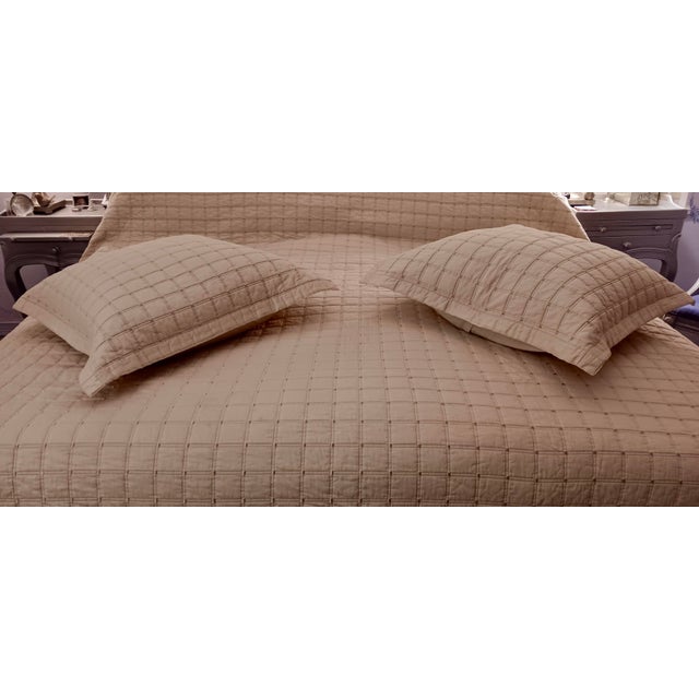 2020s Pair Dea Luxury Linens Minerva Euro Shams For Sale - Image 5 of 9