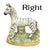 1930s Vintage English Staffordshire Zebra Figures c.1930s -50s - A Pair For Sale - Image 5 of 8