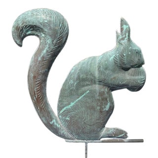 19th Century Copper Squirrel Weathervane, Attributed to e.g. Washburne & Co., New York, Ca. 1880–1900 For Sale