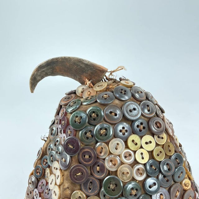 Early 20th Century Lega Bwami Society Button Hat For Sale - Image 10 of 10