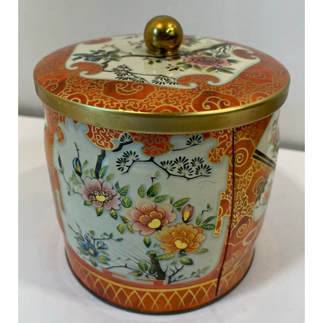 Vintage English Biscuit Tin For Sale - Image 4 of 7