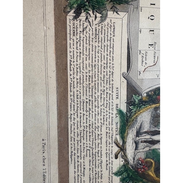 19th Century Hand Colored Map Engraving by Victor Lavasseur For Sale - Image 13 of 18