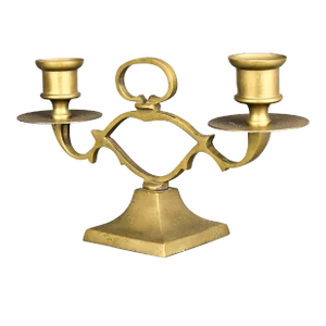 Mid Century Brass Candelabra Art Deco Style