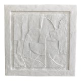Cubist Sculptural Plaster Painting For Sale