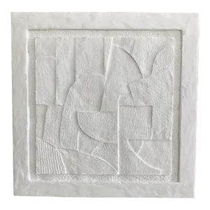 Cubist Sculptural Plaster Painting