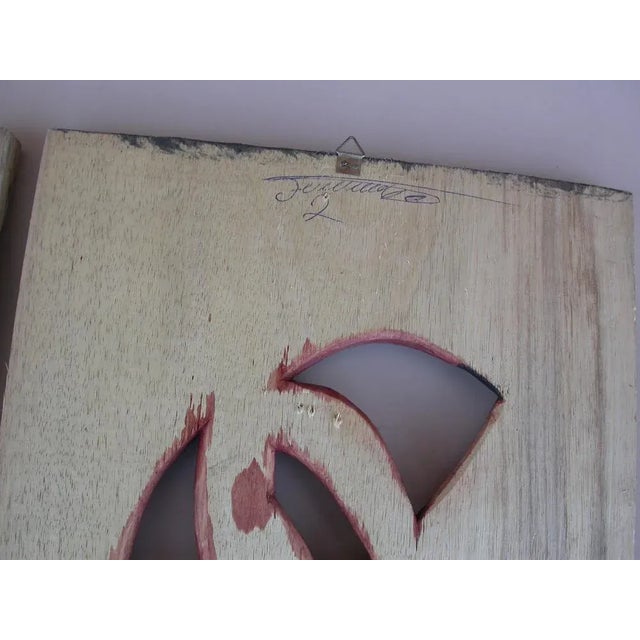 Wooden Panels, 1980s, Set of 2 For Sale - Image 9 of 12