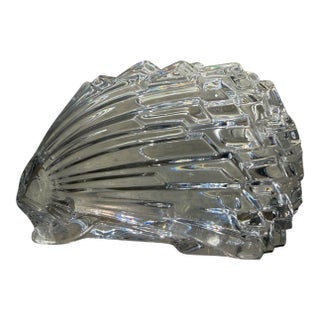 Baccarat Clear Crystal Porcupine Hedgehog Figurine Paper Weight Post-Modern For Sale