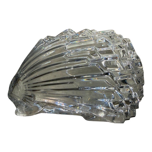 Baccarat Clear Crystal Porcupine Hedgehog Figurine Paper Weight Post-Modern For Sale