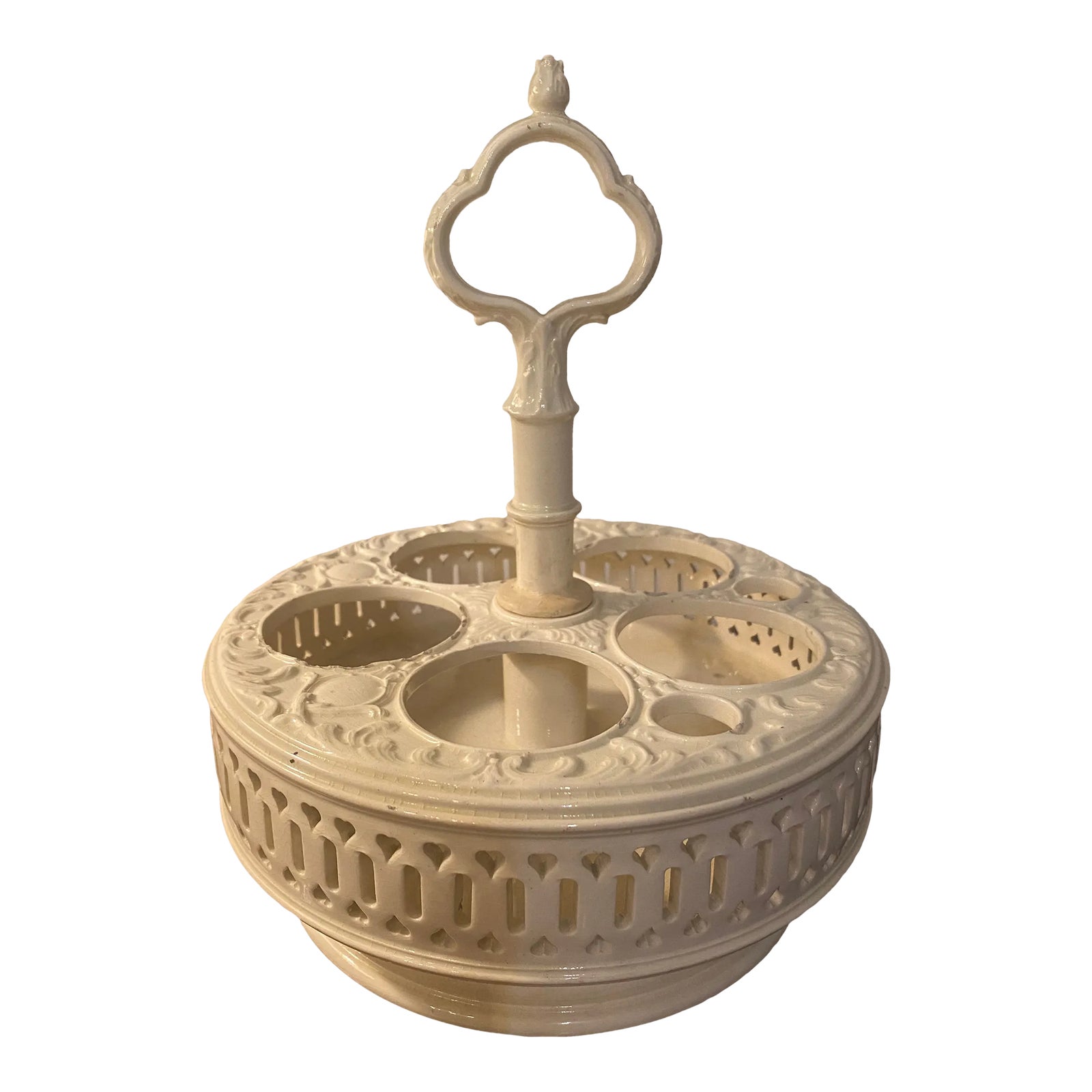 Antique Creamware Cruet Stand Chairish