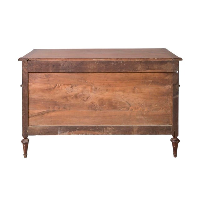 1930s French Louis XVI Style Mahogany Three-Drawer Commode, C. 1930s For Sale - Image 5 of 5