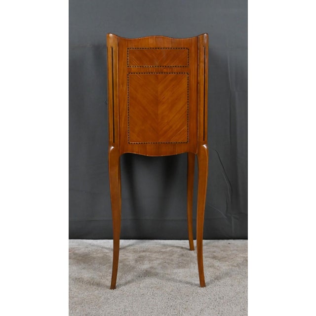 Louis XV-Louis XVI Transitional Marquetry Coffee Table, 1950s For Sale - Image 12 of 18