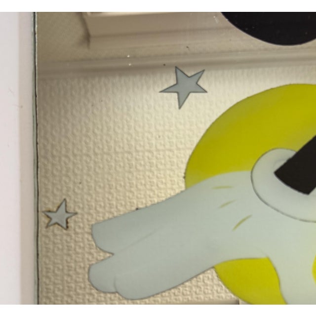 Custom Design Minnie Mouse and Mickey Mouse Carved Painted Ceiling or Window Panel For Sale - Image 10 of 14