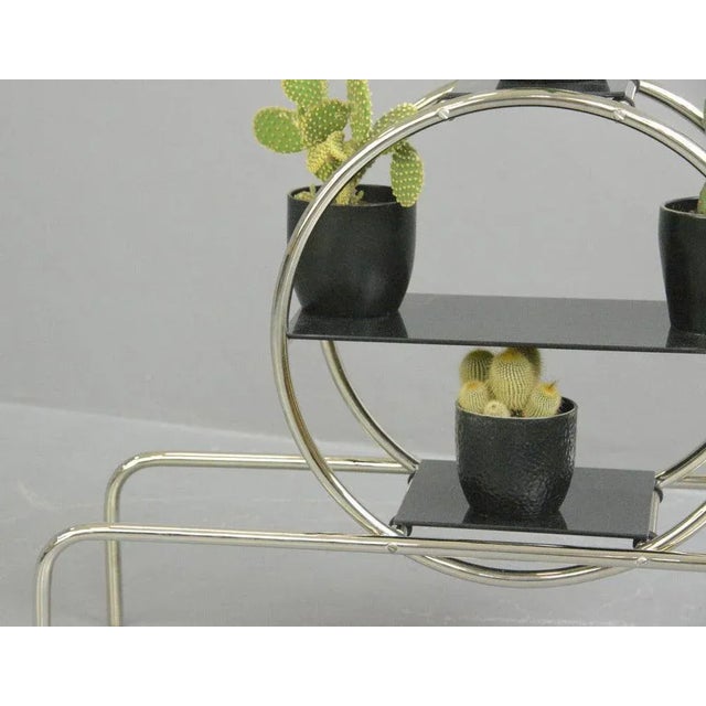 Black Bauhaus Plant Stand by Emile Guyot for Thonet, 1930s For Sale - Image 8 of 10