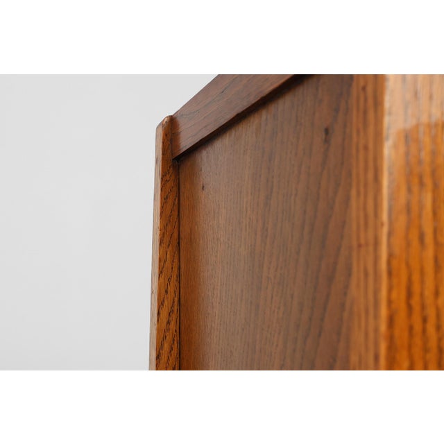 Amsterdamse School Wooden Nightstand, the Netherlands, 1915 For Sale - Image 12 of 16