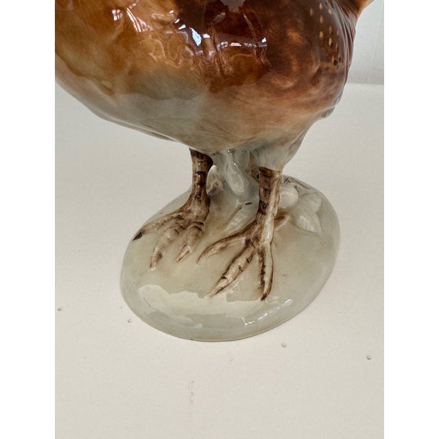 Porcelain Pheasant Statue from Royal Dux, 1960s For Sale - Image 6 of 11